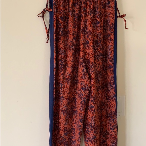 Navy and Orange One Piece Jumpsuit or Romper - Picture 4 of 6